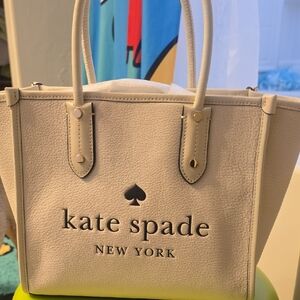 Kate Spade Beige Totes with Structured Design